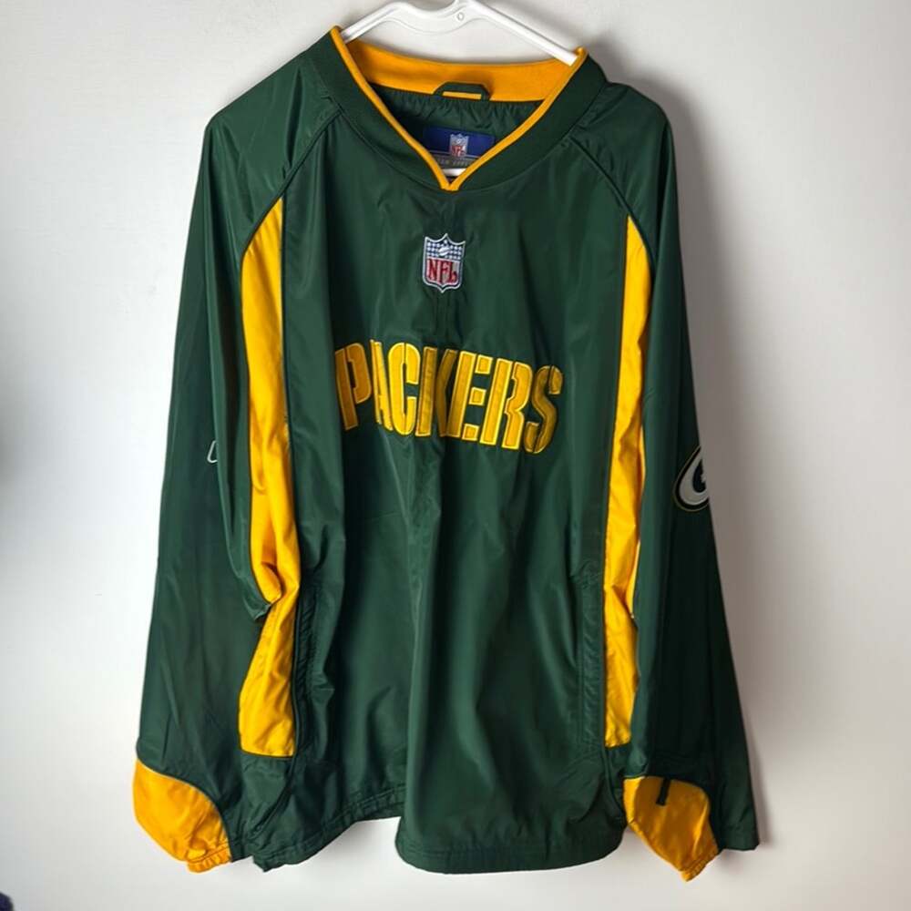 VTG Reebok Packers Windbreaker - Men's XL